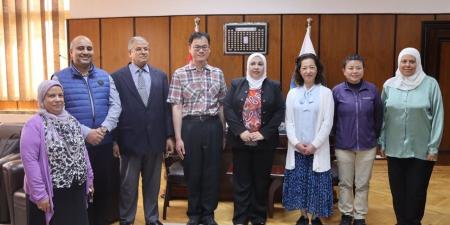 كلية العلوم بجامعة دمنهور تستضيف وفد بحثي من جامعة توهوكو اليابانية
