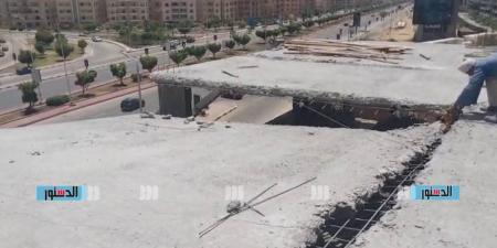 إزالة مخالفات بناء بالحي الرابع في الشروق واتخاذ إجراءات قانونية ضد المخالفين