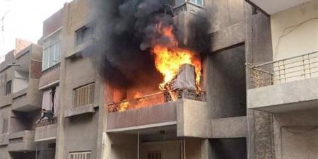 إصابة 4 أشخاص في حريق شقة بالجيزة