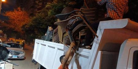حملات مكثفة لحي شرق الإسكندرية لإزالة الإشغالات.. والتحفظ على 406 حالة مخالفة