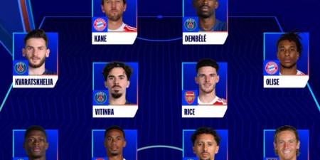 نجوم باريس سان جيرمان يسيطرون على التشكيل المثالي لدوري أبطال أوروبا