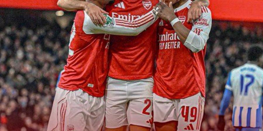 أرسنال
      يفوز
      على
      برايتون
      بثنائية
      نظيفة
      ويتأهل
      لربع
      نهائي
      كأس
      رابطة
      المحترفين
      الإنجليزية