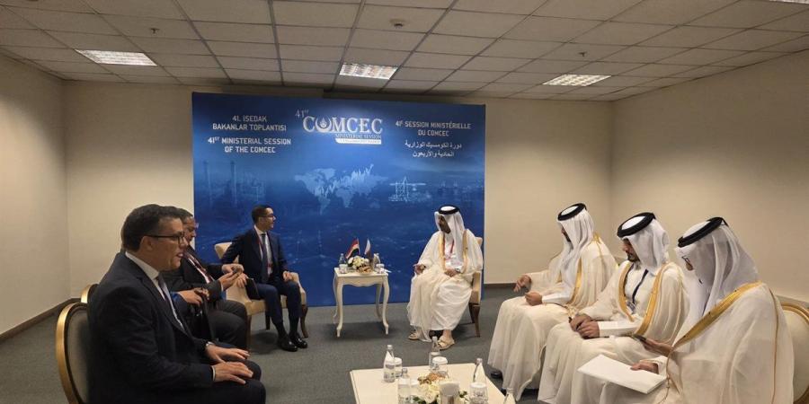 وزير
      الاستثمار
      يبحث
      مع
      وزير
      التجارة
      التركي
      تعزيز
      التبادل
      التجاري
      إلى
      15
      مليار
      دولار
      وتعميق
      الشراكة
      الاستثمارية