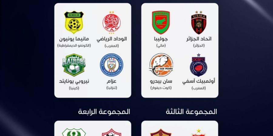 نتائج
      قرعة
      دور
      المجموعات
      من
      بطولة
      الكونفدرالية
      الإفريقية