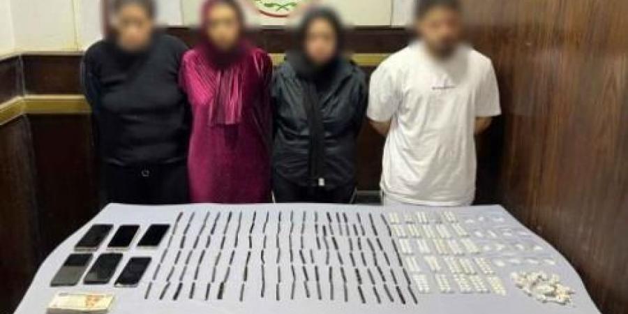 ضبط عصابة تخصصت فى الإتجار بالمواد المخدرة وتسهيل الأعمال المنافية للآداب بالقاهرة