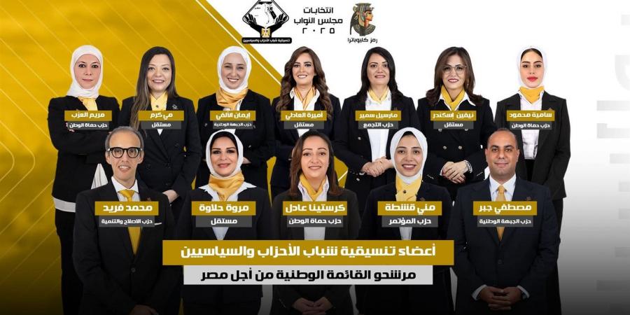 انتخابات مجلس النواب 2025.. "شباب الأحزاب" تعلن أسماء مرشحيها في المرحلة الثانية