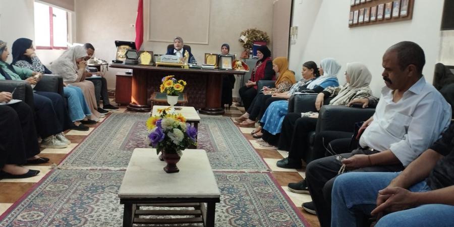 هبة الجلالي تبحث تطوير الأداء بعد حركة التنقلات الواسعة بمديرية تضامن بني سويف