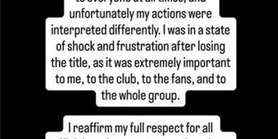 خوان بيزيرا: لم أقصد أي تصرف غير لائق في مراسم نهائي كأس السوبر.. ويعتذر لمسؤولي الرياضة في مصر