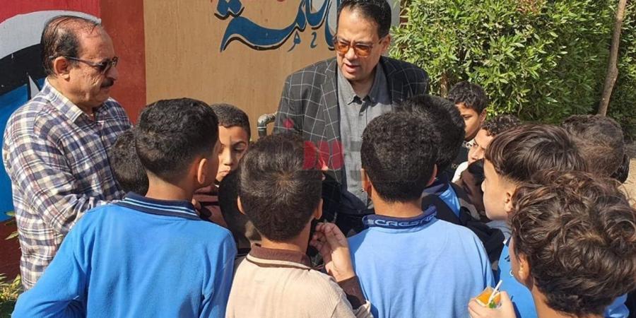"تعليم الغربية" يتابع مدارس غرب طنطا التعليمية