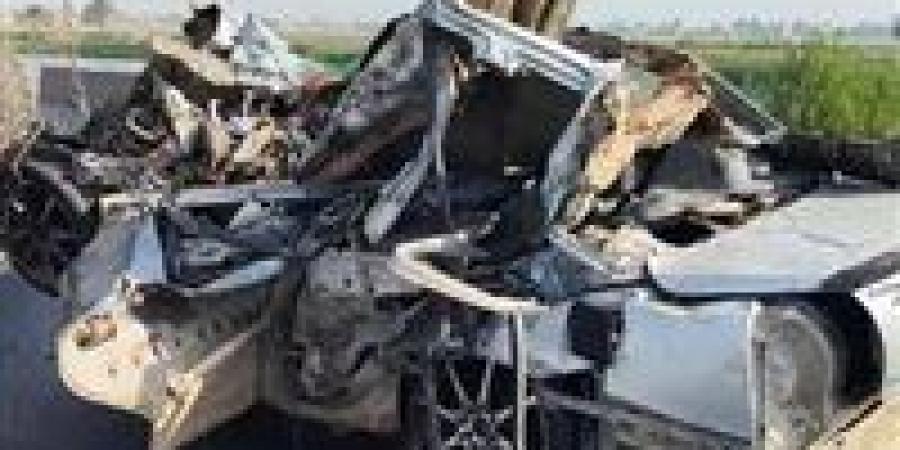 مصرع 3 وإصابة 4 في تصادم سيارة وتروسيكل بطريق أبو غالب بالجيزة