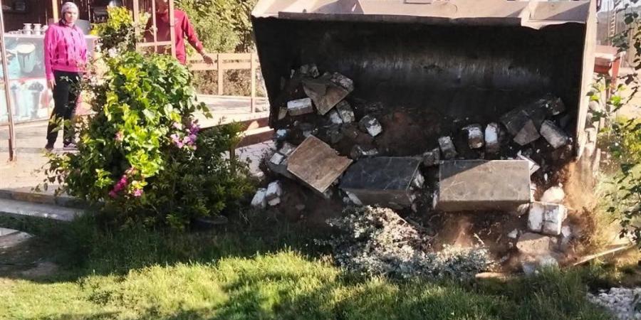 إزالة كافتيريا مخالفة مقامة على أملاك الدولة بمساحة 500 متر بالقناطر الخيرية