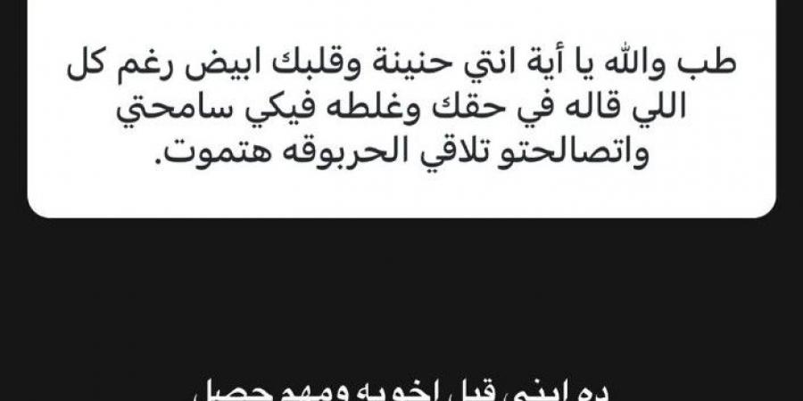 كان بينا شيطان.. شقيقة مسلم تعلن تصالحهما بعد انفصاله عن زوجته يارا تامر