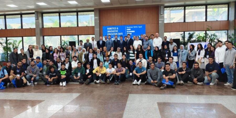 انطلاق أسبوع الروبوتكس بالأكاديمية العربية في أبوقير.. صور