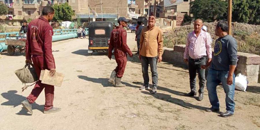 حملة لرفع الإشغالات وتحسين حالة النظافة بمدينة طهطا