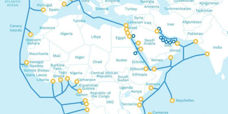 المصرية للاتصالات تعلن اكتمال مشروع الكابل البحري 2Africa الأكبر عالميًا