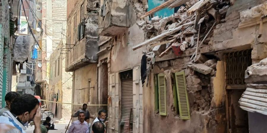 عقار اللبان المنهار صادر له قرار هدم كلي بالإسكندرية