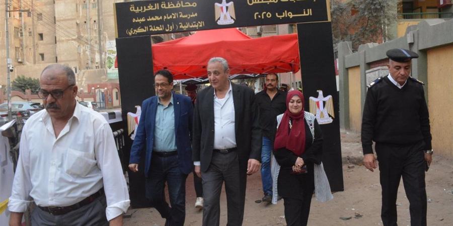 قبل انطلاق التصويت بساعات.. محافظ الغربية يتابع من المحلة الاستعدادات النهائية للجان الانتخابية