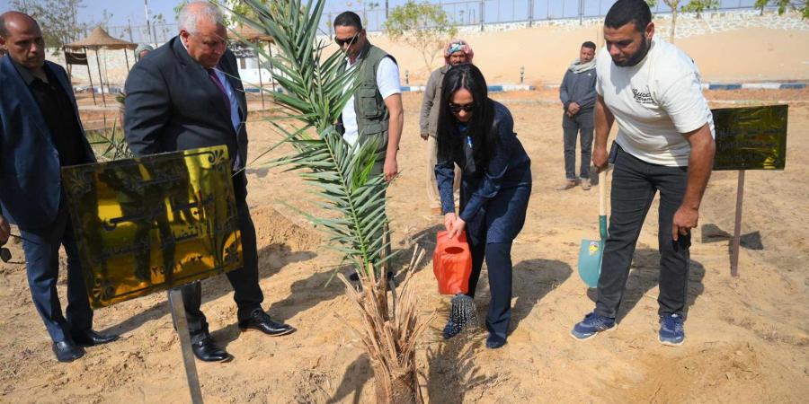 وزيرة التضامن الاجتماعي تصل الوادي الجديد لتفقد عدد من المشروعات التنموية