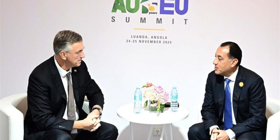 مدبولي يلتقي رئيس وزراء جمهورية كرواتيا