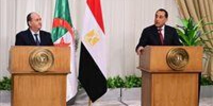 رئيس الوزراء: مجموعة مشتركة لمتابعة تنفيذ وتفعيل مختلف مذكرات التفاهم بين مصر والجزائر