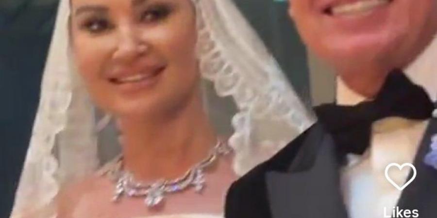 الصور الأولى من حفل زفاف أروى جودة في مصر