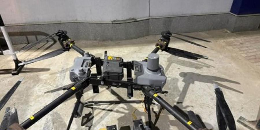 صور.. الداخلية تحبط تهريب 35 كيلو جرام مخدرات عبر طائرة درون في السويس