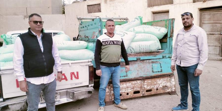 مديرية تموين الجيزة .. ضبط 182 شيكارة دقيق مدعم ولحوم فاسدة بالبدرشين