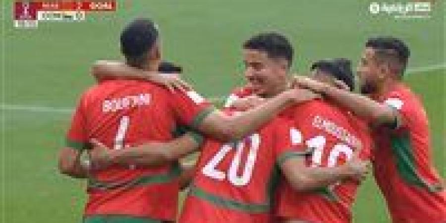 منتخب المغرب يتقدم 3-0 على جزر القمر في الشوط الأول بكأس العرب