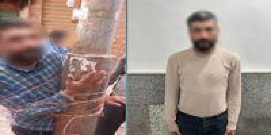 لقنوه علقة ساخنة.. ربط لص سرق مروحتين من مسجد في الدقهلية على عمود إناره