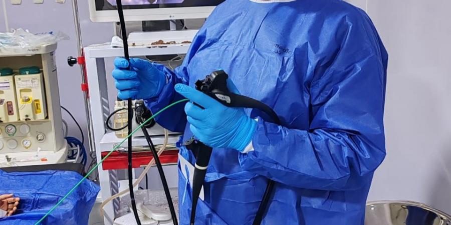 استخراج بطارية ابتلعها طفل بمستشفى أبوكبير المركزي بالشرقية