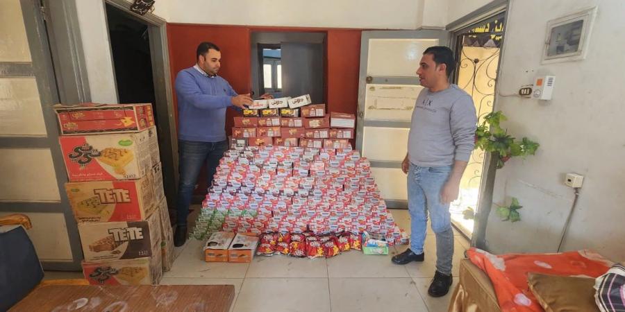 ضبط مواد غذائية منتهية الصلاحية بمركز دسوق في كفرالشيخ