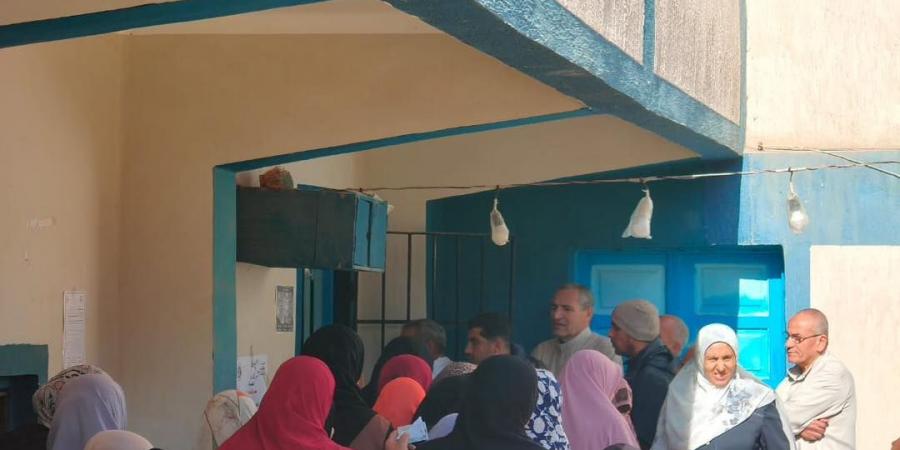 السيدات في المقدمة.. إقبال بلجنة منشية أبو الشقاف بحوش عيسى في الساعات الأولى من فتح باب التصويت في انتخابات مجلس النواب