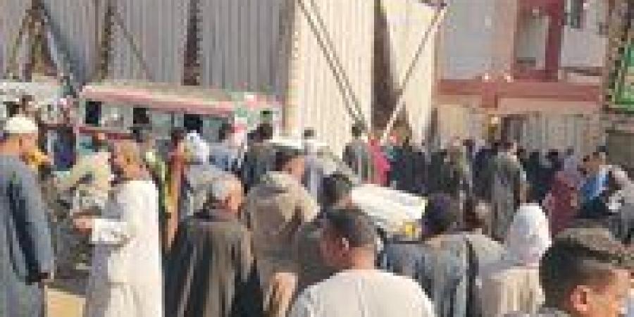 انتظام التصويت في قرية الدير بمركز إسنا