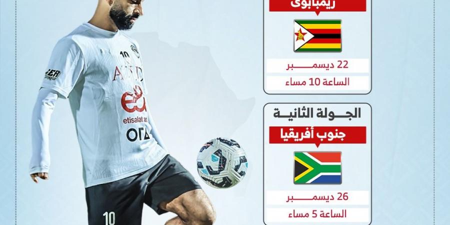 مواعيد مباريات منتخب مصر فى كأس أمم أفريقيا 2025 .. إنفو جراف