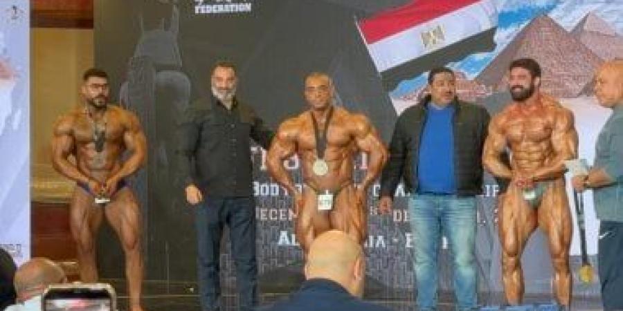 عماد المنيلاوى يتوج ببطولة أفريقيا لكمال الأجسام