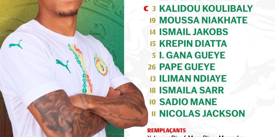 تشكيل
      السنغال
      الرسمي
      أمام
      بوتسوانا
      في
      أمم
      أفريقيا
      2025