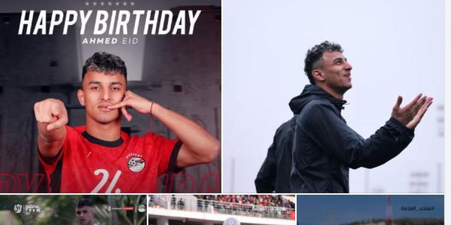 صفحة المنتخب تحتفل بعيد ميلاد الثنائي أسامة فيصل وأحمد عيد