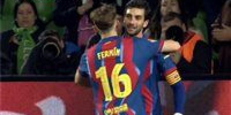 رسينغ ضد برشلونة.. فيران توريس يؤمن تقدم برشلونة على راسينج سانتاندير في كأس ملك إسبانيا بعد منتصف الشوط الثاني