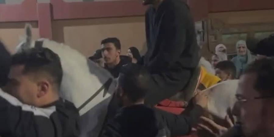 موكب على حصان وزغاريد.. أهالى شربين يحتفلون بانتقال هادى رياض إلى الأهلي