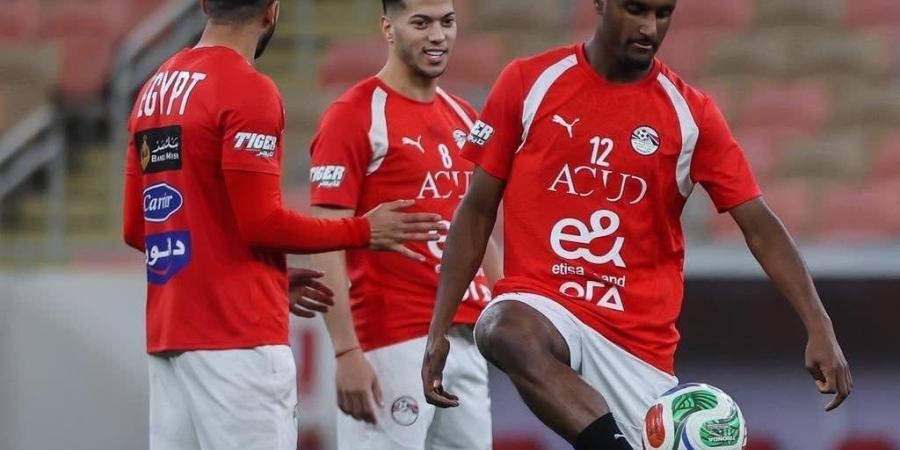 منتخب مصر يختتم تدريباته لمواجهة السعودية غدا.. صور