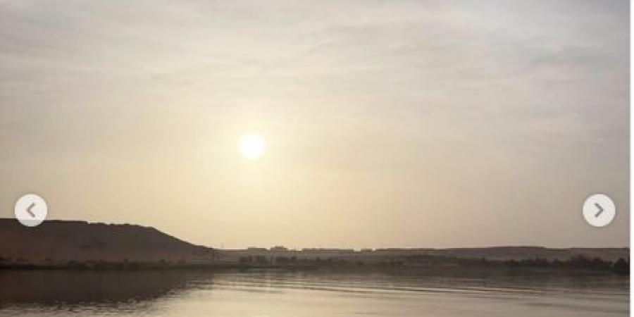 هند صبري توثق غروب الشمس في رحلة نيلية بالأقصر.. صور