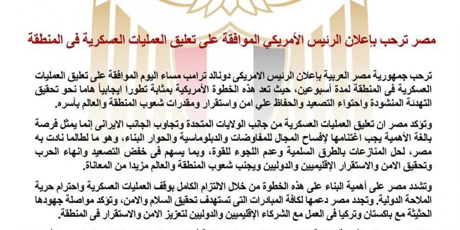 مصر: جهودنا متواصلة مع باكستان وتركيا لتعزيز الأمن والاستقرار في المنطقة