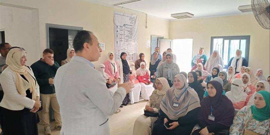 وكيل صحة بني سويف يزور وحدة الرياض الصحية