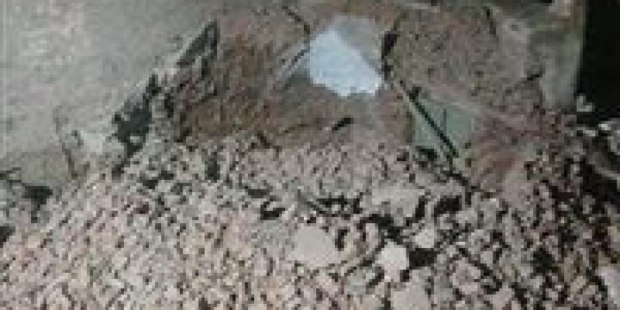 انهيار ضريح بقرية دنشواي في المنوفية وتحرك فوري لرفع أثار الهدم