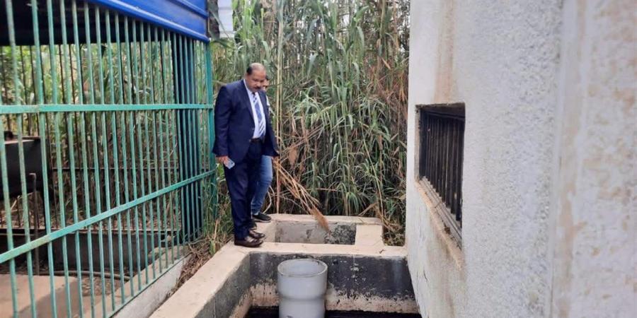 رئيس مياه دمياط يتفقد محطات المياه ومحطات الصرف الصحي