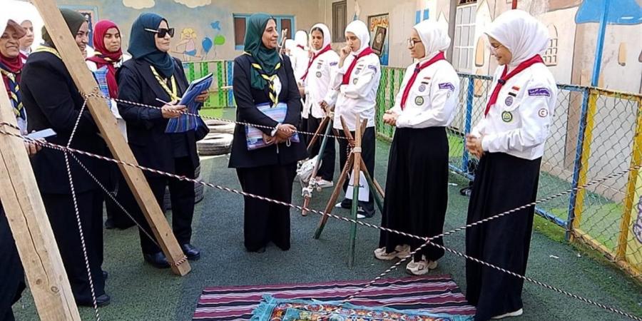 وكيل تعليم القليوبية.. تألق الفرق المشاركة فى مسابقة المرشدات