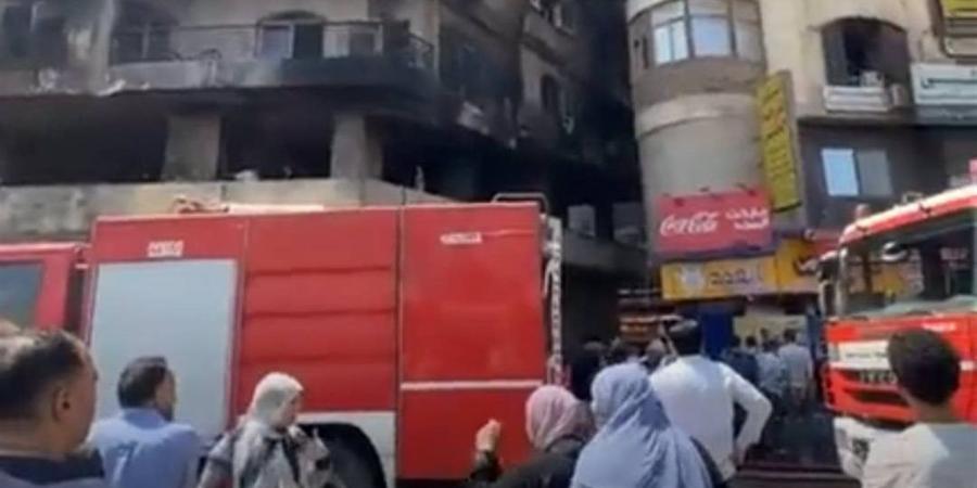 إصابة ربة منزل ونجلتها فى حريق شقة سكنية بالقليوبية