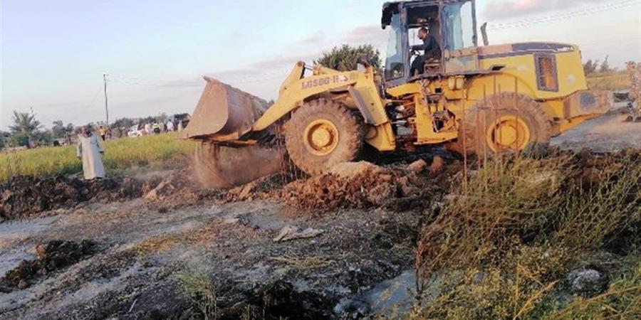 إزالة تعدٍ على أرض زراعية في البدرشين وكرداسة بالجيزة