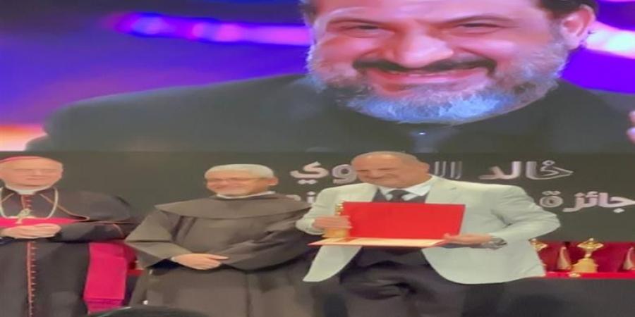 سماح أنور وخالد الصاوي.. تكريمات المركز الكاثوليكي المصري للسينما في الدورة الـ 74| صور