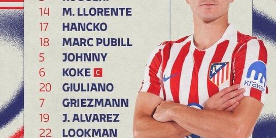 التشكيل الرسمي لمواجهة أتلتيكو مدريد ضد أرسنال فى نصف نهائي دوري الأبطال